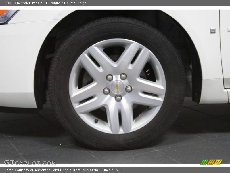 White / Neutral Beige 2007 Chevrolet Impala LT