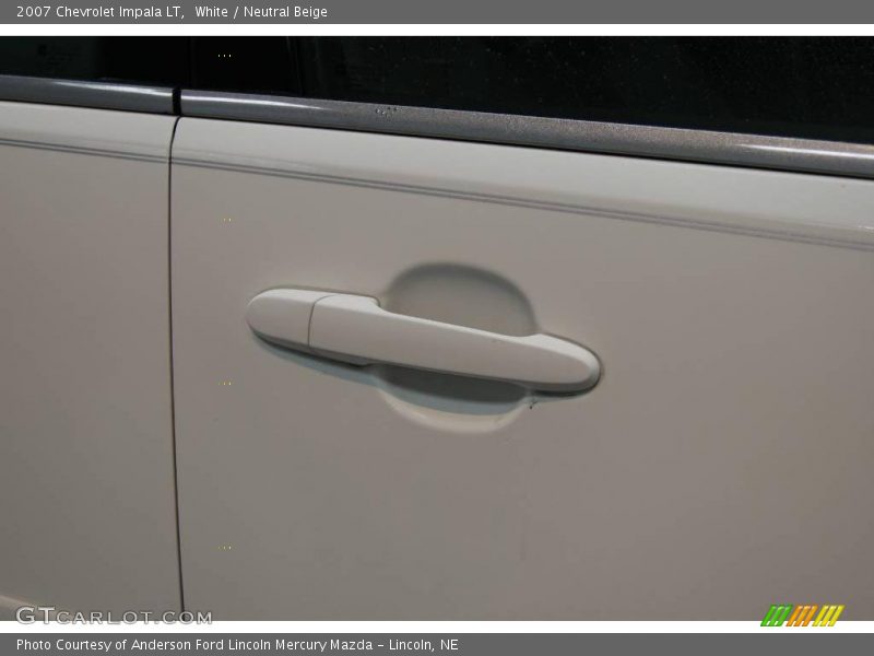 White / Neutral Beige 2007 Chevrolet Impala LT