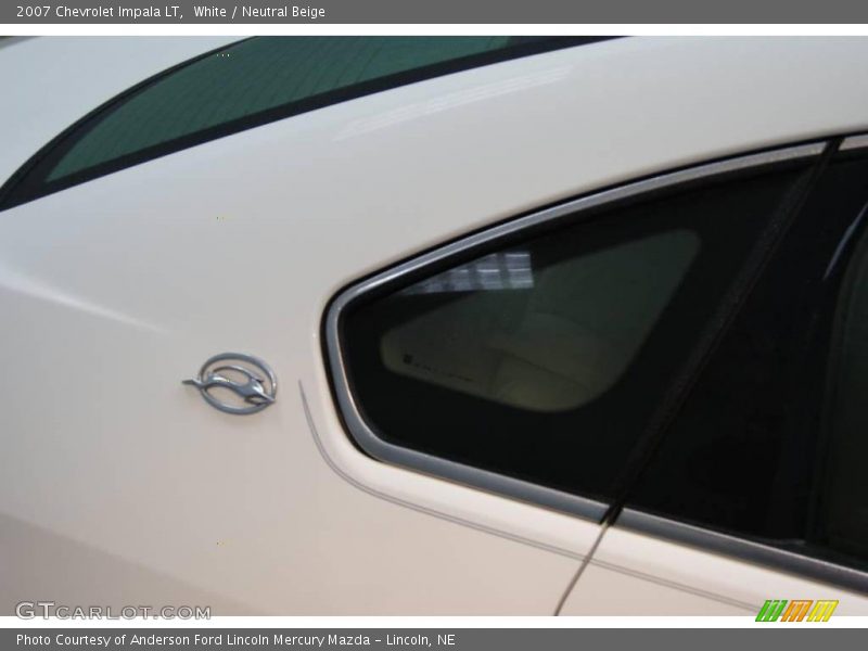 White / Neutral Beige 2007 Chevrolet Impala LT