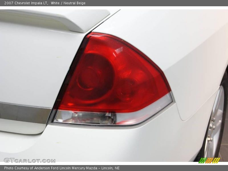 White / Neutral Beige 2007 Chevrolet Impala LT