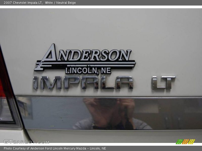 White / Neutral Beige 2007 Chevrolet Impala LT