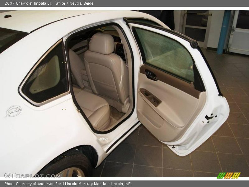White / Neutral Beige 2007 Chevrolet Impala LT