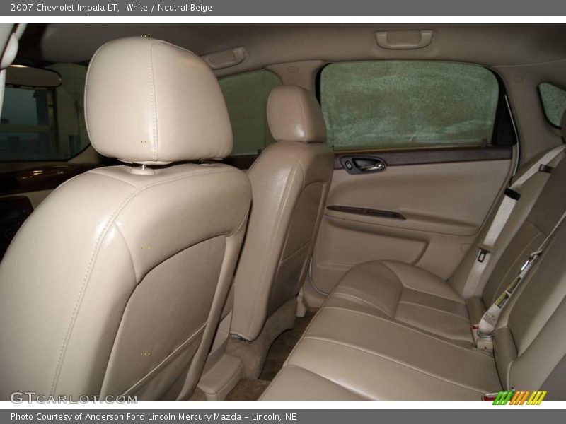 White / Neutral Beige 2007 Chevrolet Impala LT