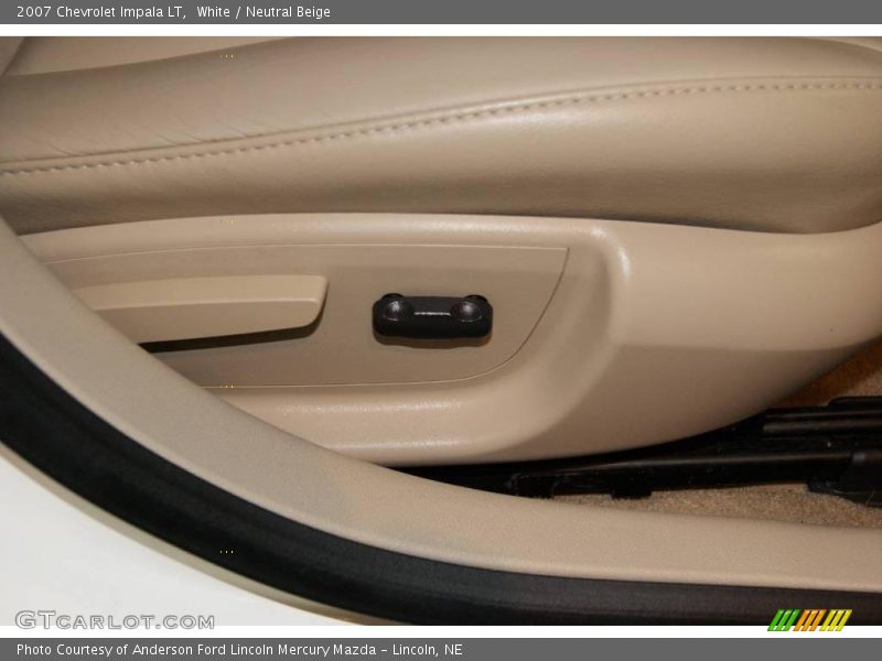 White / Neutral Beige 2007 Chevrolet Impala LT