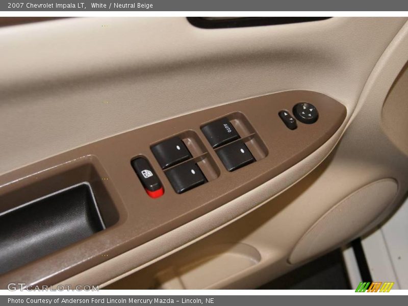 White / Neutral Beige 2007 Chevrolet Impala LT