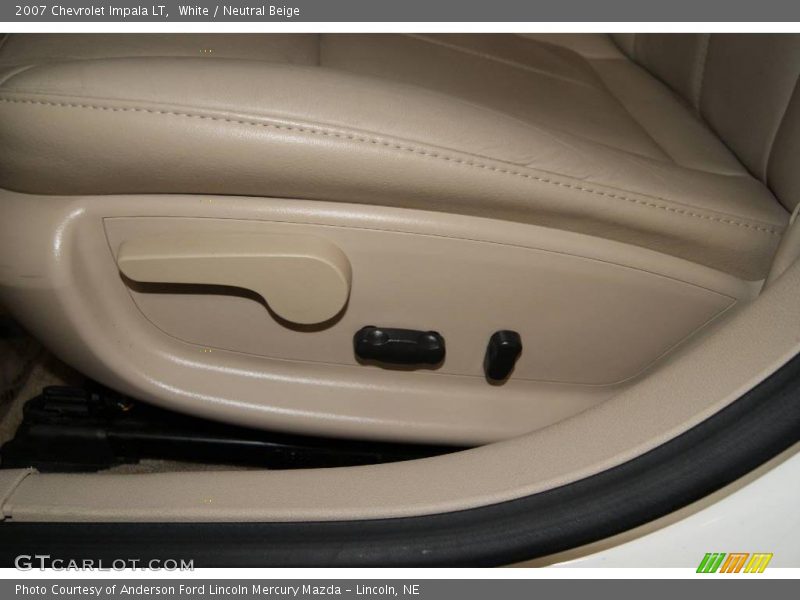 White / Neutral Beige 2007 Chevrolet Impala LT