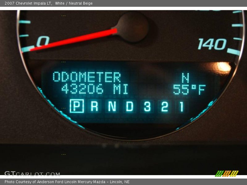White / Neutral Beige 2007 Chevrolet Impala LT