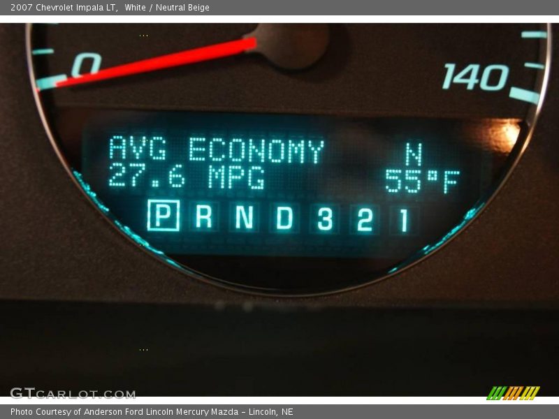 White / Neutral Beige 2007 Chevrolet Impala LT