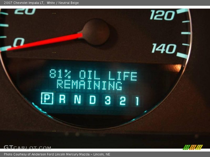 White / Neutral Beige 2007 Chevrolet Impala LT