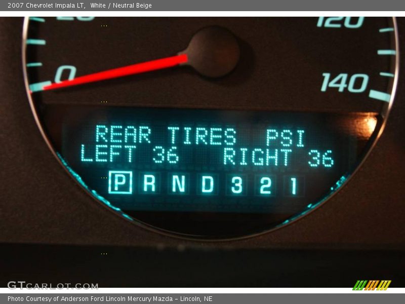 White / Neutral Beige 2007 Chevrolet Impala LT