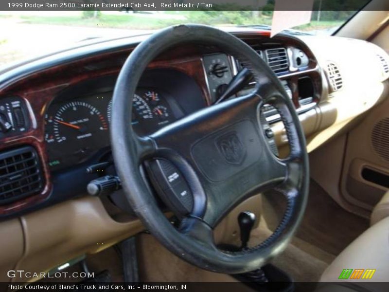 Red Metallic / Tan 1999 Dodge Ram 2500 Laramie Extended Cab 4x4