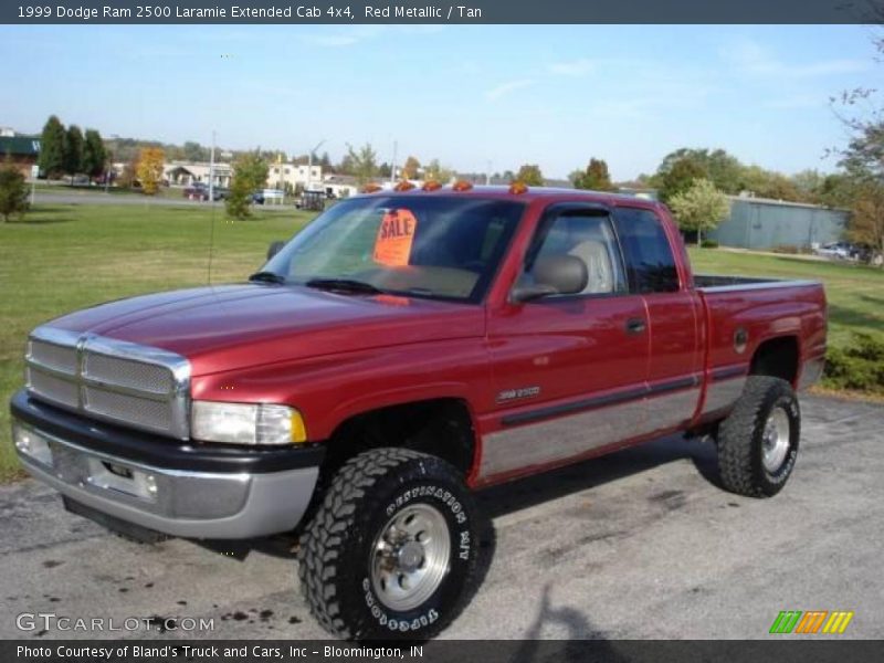 Red Metallic / Tan 1999 Dodge Ram 2500 Laramie Extended Cab 4x4