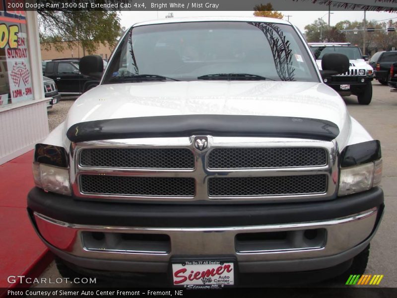 Bright White / Mist Gray 2000 Dodge Ram 1500 SLT Extended Cab 4x4