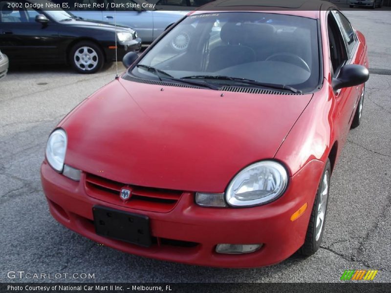 Flame Red / Dark Slate Gray 2002 Dodge Neon ES