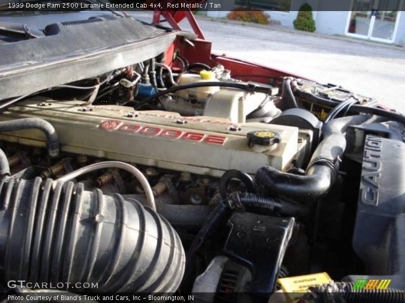 Red Metallic / Tan 1999 Dodge Ram 2500 Laramie Extended Cab 4x4