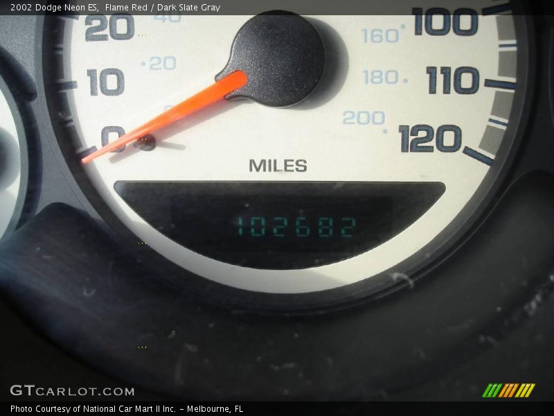 Flame Red / Dark Slate Gray 2002 Dodge Neon ES
