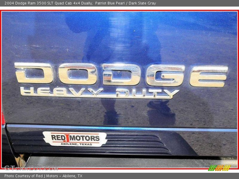 Patriot Blue Pearl / Dark Slate Gray 2004 Dodge Ram 3500 SLT Quad Cab 4x4 Dually
