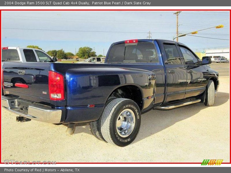 Patriot Blue Pearl / Dark Slate Gray 2004 Dodge Ram 3500 SLT Quad Cab 4x4 Dually