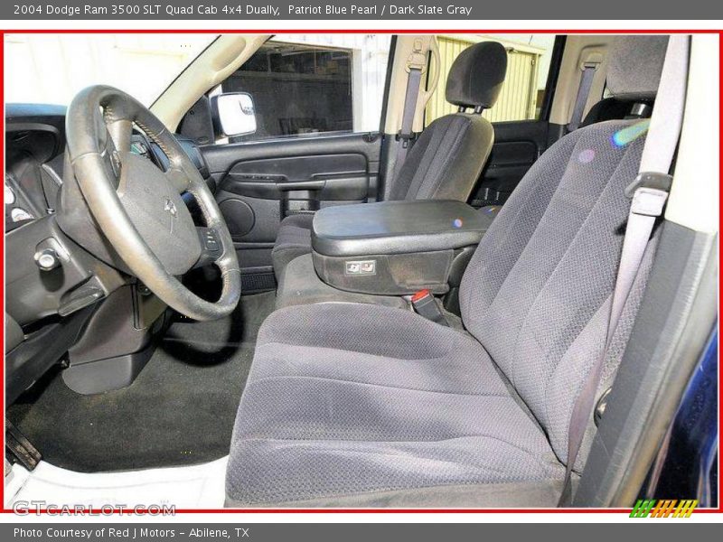 Patriot Blue Pearl / Dark Slate Gray 2004 Dodge Ram 3500 SLT Quad Cab 4x4 Dually