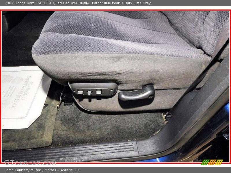 Patriot Blue Pearl / Dark Slate Gray 2004 Dodge Ram 3500 SLT Quad Cab 4x4 Dually