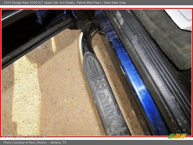 Patriot Blue Pearl / Dark Slate Gray 2004 Dodge Ram 3500 SLT Quad Cab 4x4 Dually