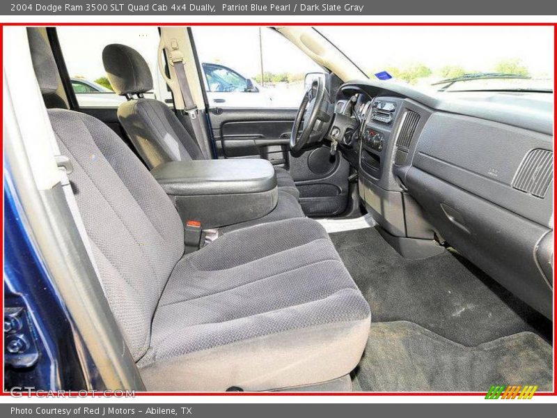 Patriot Blue Pearl / Dark Slate Gray 2004 Dodge Ram 3500 SLT Quad Cab 4x4 Dually