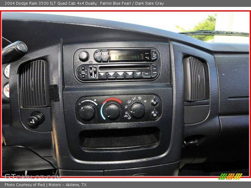 Patriot Blue Pearl / Dark Slate Gray 2004 Dodge Ram 3500 SLT Quad Cab 4x4 Dually