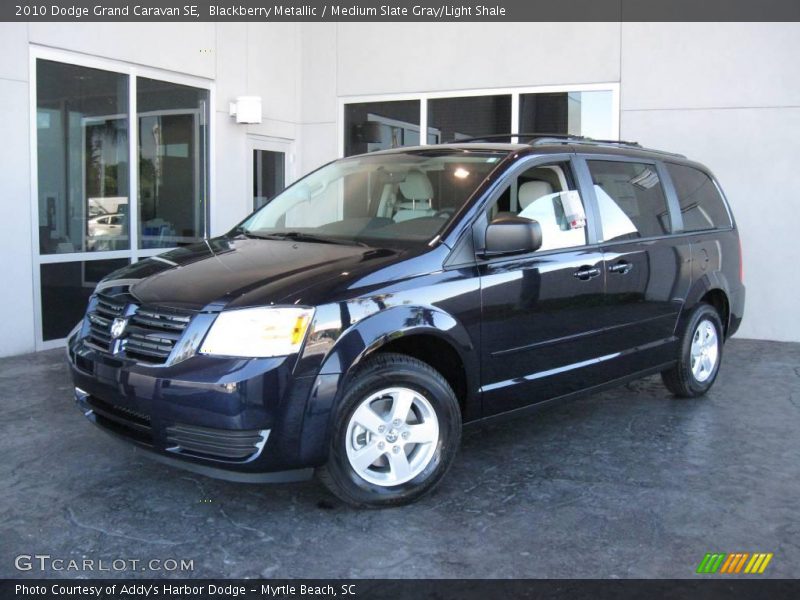 Blackberry Metallic / Medium Slate Gray/Light Shale 2010 Dodge Grand Caravan SE