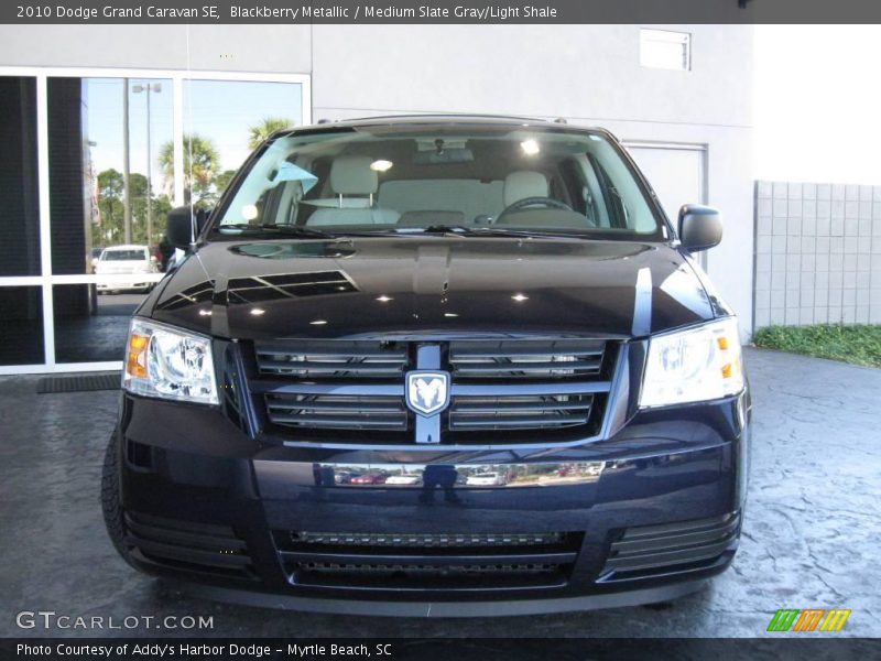 Blackberry Metallic / Medium Slate Gray/Light Shale 2010 Dodge Grand Caravan SE