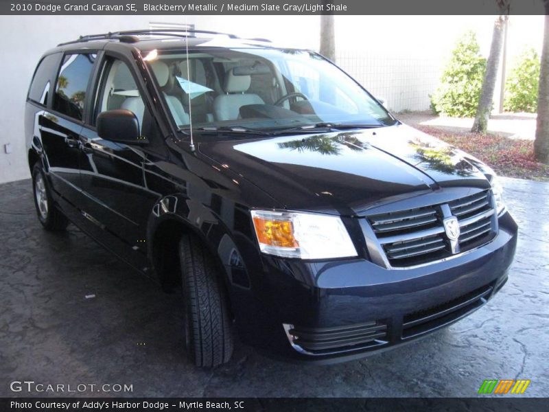 Blackberry Metallic / Medium Slate Gray/Light Shale 2010 Dodge Grand Caravan SE