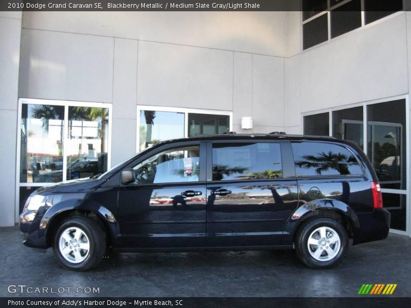 Blackberry Metallic / Medium Slate Gray/Light Shale 2010 Dodge Grand Caravan SE