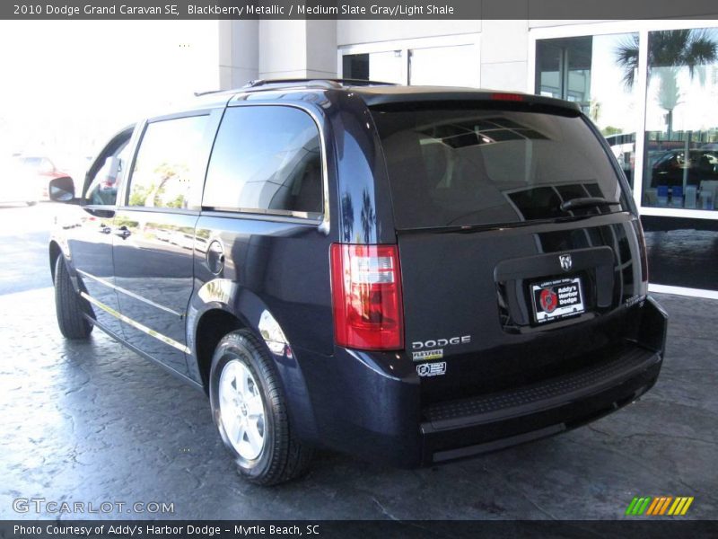 Blackberry Metallic / Medium Slate Gray/Light Shale 2010 Dodge Grand Caravan SE