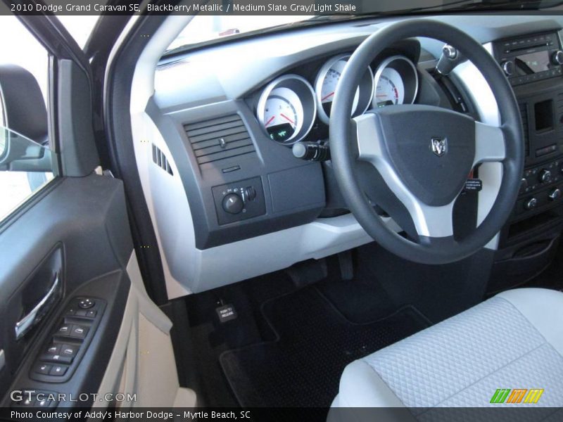 Blackberry Metallic / Medium Slate Gray/Light Shale 2010 Dodge Grand Caravan SE