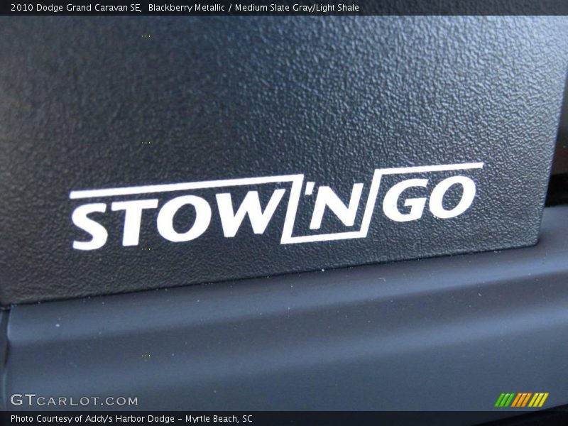 Blackberry Metallic / Medium Slate Gray/Light Shale 2010 Dodge Grand Caravan SE