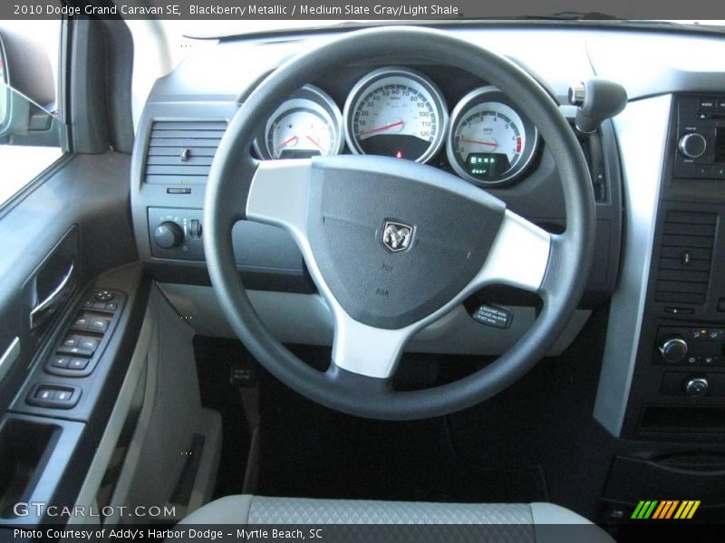 Blackberry Metallic / Medium Slate Gray/Light Shale 2010 Dodge Grand Caravan SE