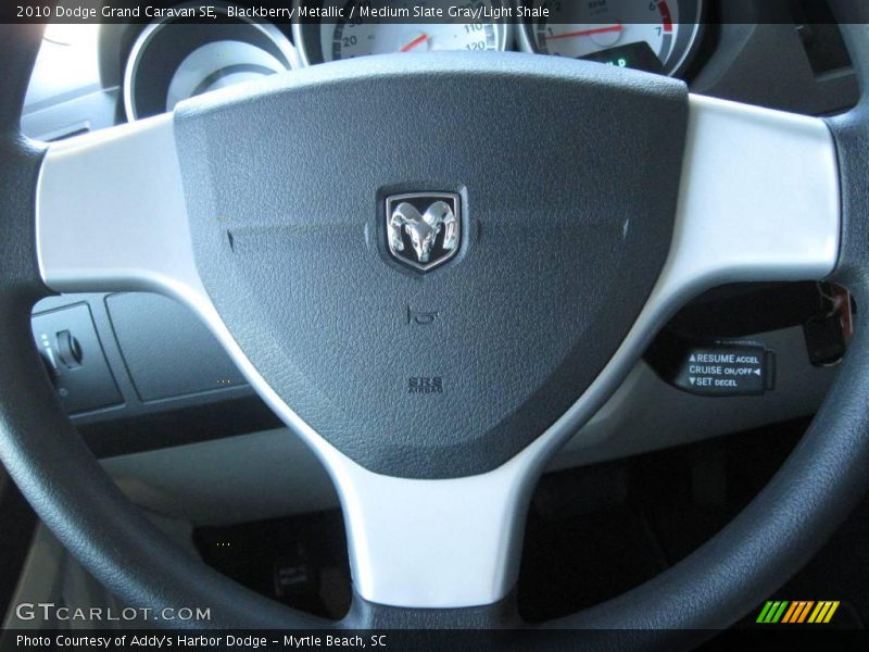 Blackberry Metallic / Medium Slate Gray/Light Shale 2010 Dodge Grand Caravan SE