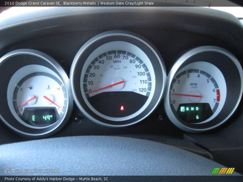 Blackberry Metallic / Medium Slate Gray/Light Shale 2010 Dodge Grand Caravan SE