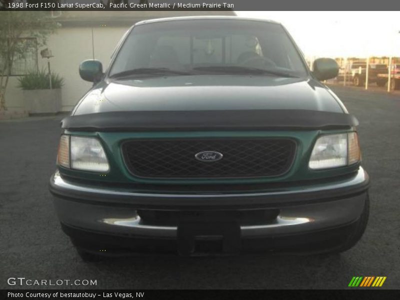 Pacific Green Metallic / Medium Prairie Tan 1998 Ford F150 Lariat SuperCab