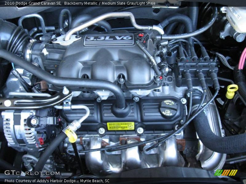 Blackberry Metallic / Medium Slate Gray/Light Shale 2010 Dodge Grand Caravan SE