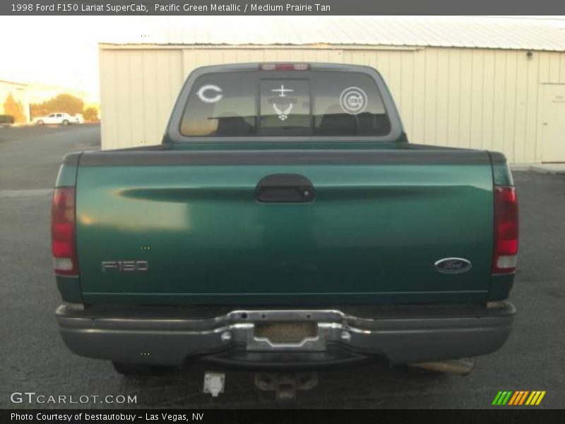 Pacific Green Metallic / Medium Prairie Tan 1998 Ford F150 Lariat SuperCab