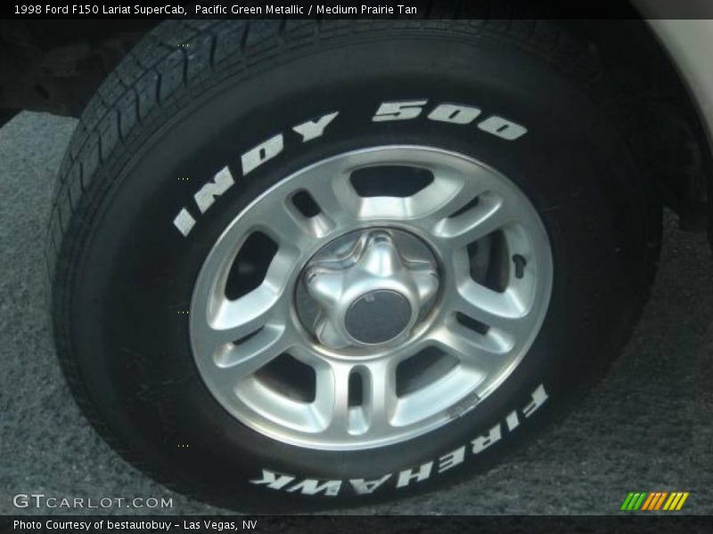 Pacific Green Metallic / Medium Prairie Tan 1998 Ford F150 Lariat SuperCab