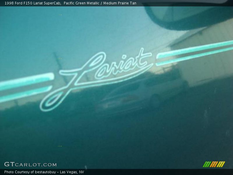 Pacific Green Metallic / Medium Prairie Tan 1998 Ford F150 Lariat SuperCab