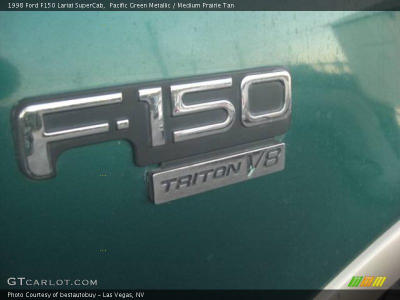 Pacific Green Metallic / Medium Prairie Tan 1998 Ford F150 Lariat SuperCab