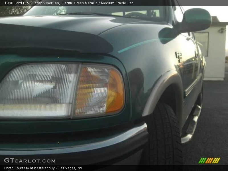 Pacific Green Metallic / Medium Prairie Tan 1998 Ford F150 Lariat SuperCab