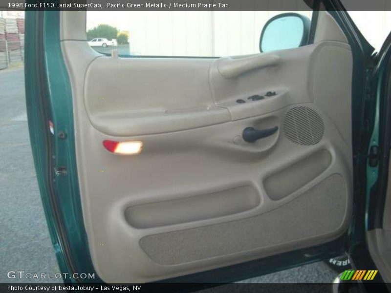 Pacific Green Metallic / Medium Prairie Tan 1998 Ford F150 Lariat SuperCab