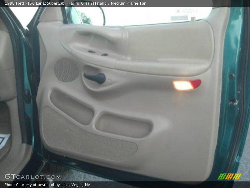 Pacific Green Metallic / Medium Prairie Tan 1998 Ford F150 Lariat SuperCab