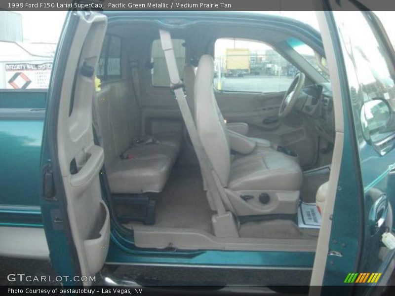 Pacific Green Metallic / Medium Prairie Tan 1998 Ford F150 Lariat SuperCab