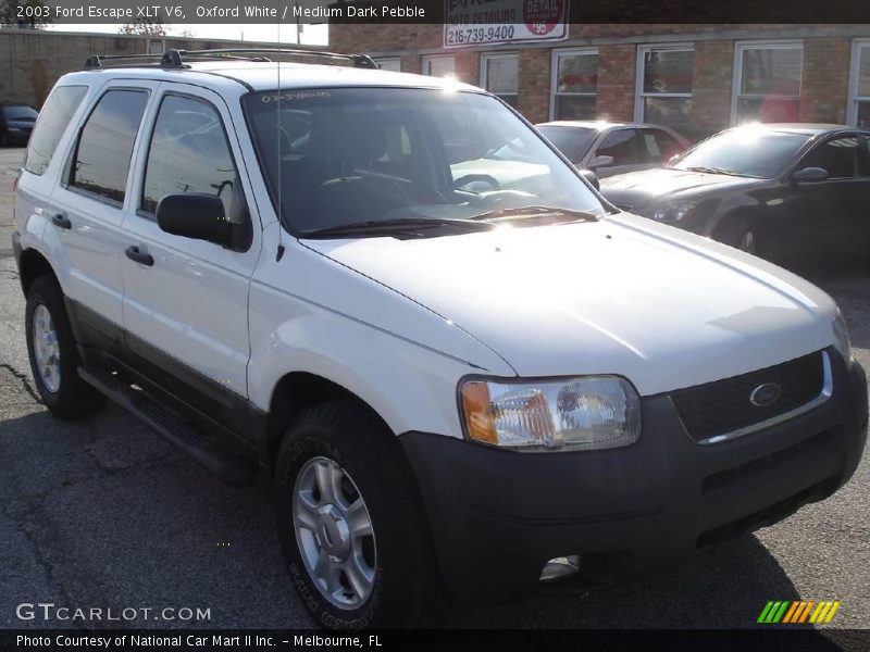 Oxford White / Medium Dark Pebble 2003 Ford Escape XLT V6