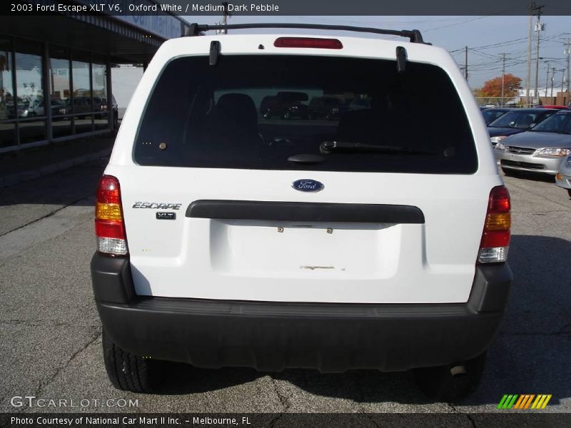 Oxford White / Medium Dark Pebble 2003 Ford Escape XLT V6