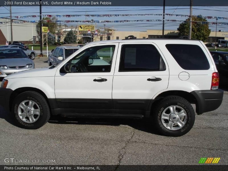 Oxford White / Medium Dark Pebble 2003 Ford Escape XLT V6